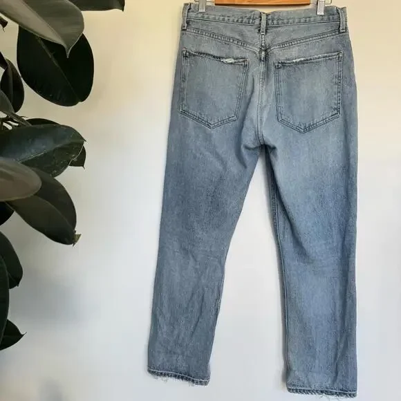 Agolde Riley Hi Rise Straight Crop - Picture 9 of 13